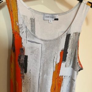 Abstract artsy summer dress in S